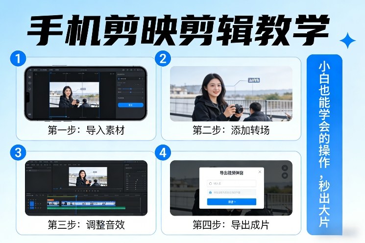 866f82b4f5fe9e134f91fcb13cf7e153.jpeg 手机剪映剪辑教学,小白也能学会的操作,秒出大片
