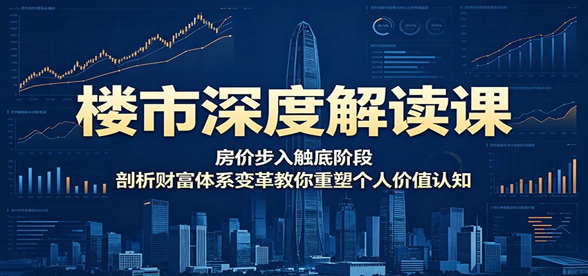 楼市深度解读课:房价步入触底阶段,剖析财富体系变革教你重塑个人价值认知-闲赋网