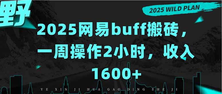 2025网易buff搬砖，一周操作2小时，收入1600+-闲赋网