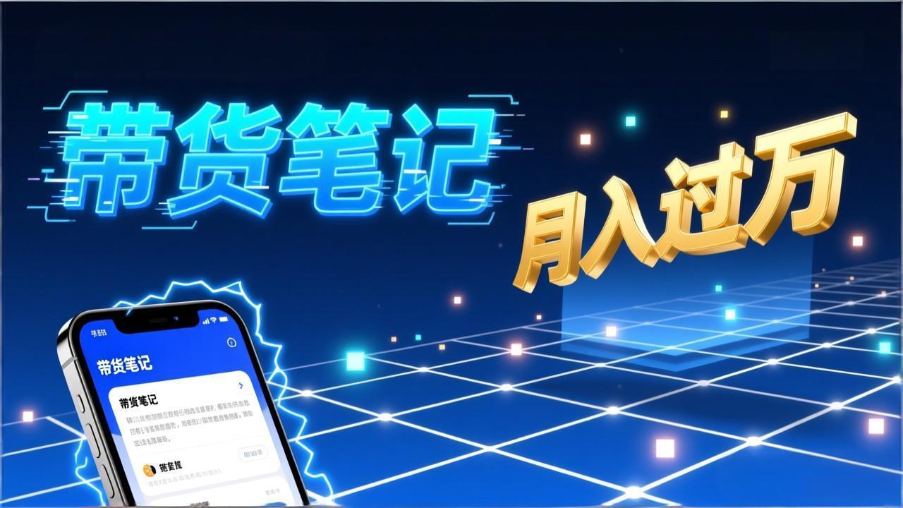 小红书爆款笔记带货实战：拆解封面标题正文全要素，手把手教你单篇笔记带货月入过万-闲赋网