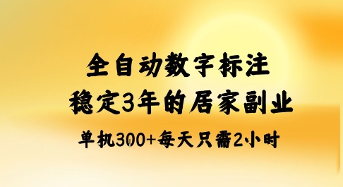 全自动数字标注，稳定3年的蓝海项目，居家也能矩阵开干的副业，单机日入3张+【揭秘】-闲赋网