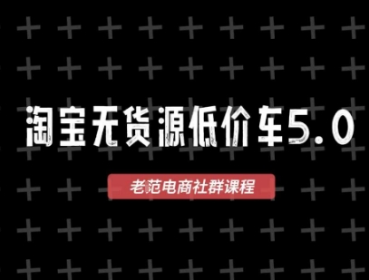 淘宝无货源2025VIP教程，​最新的淘宝无货源课程，1688代发，蓝海选品，零成本创业首选-闲赋网