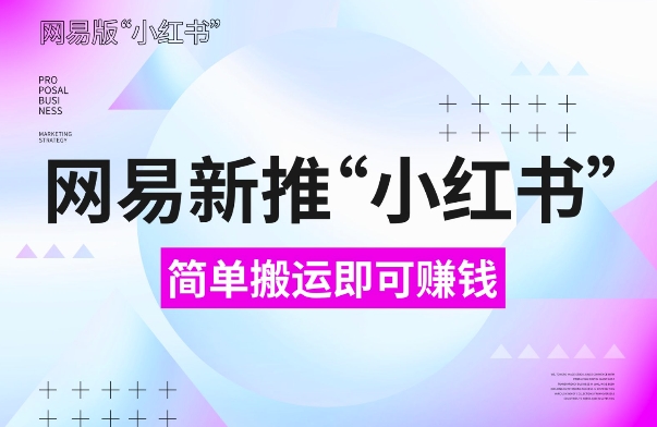 网易官方新推“小红书”，搬运即有收益，新手小白千万别错过(附详细教程)【揭秘】-闲赋网