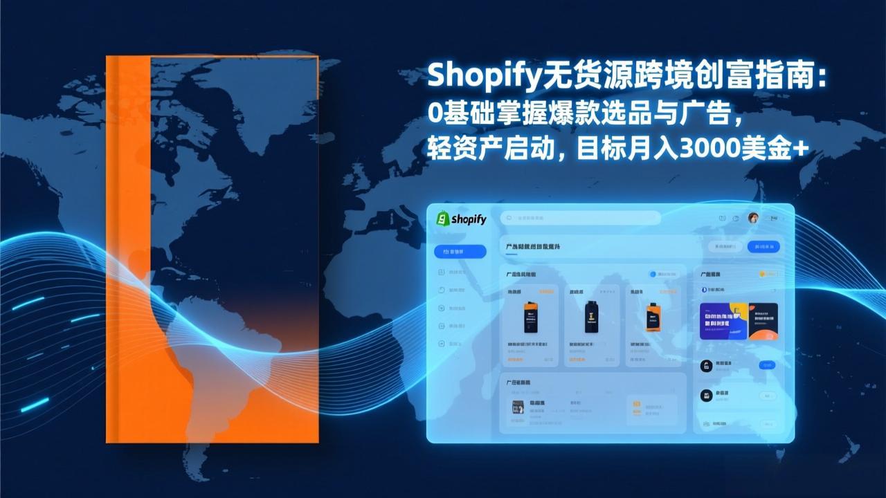 Shopify爆款打法实战：从选品到广告投放，复制爆款模型，驱动独立站月销售额破万刀-闲赋网