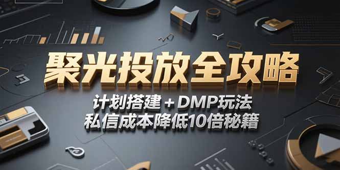 2025小红书聚光投放全攻略，计划搭建+DMP玩法，私信成本降低10倍秘籍-闲赋网