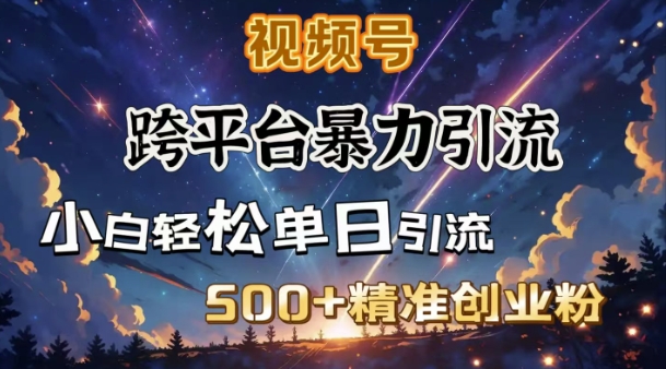 跨平台暴力引流，私域完美闭环，日引500+精准创业粉-闲赋网