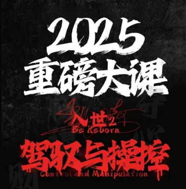 2025重磅大课，入世2，驾驭与控制-闲赋网
