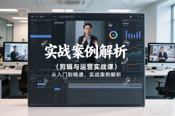 剪辑与运营实战课，从入门到精通，实战案例解析(更新2026)-闲赋网