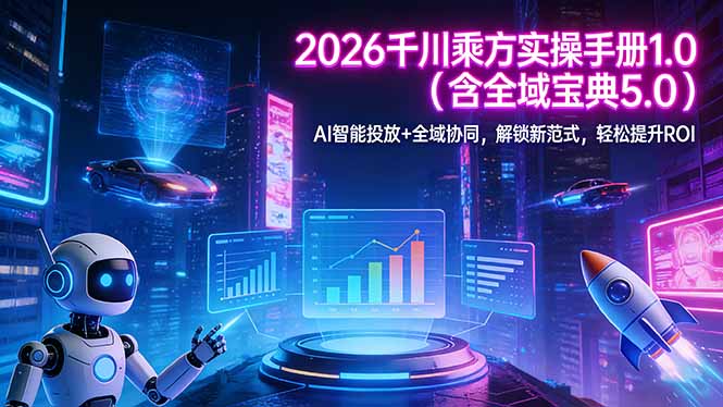 2026 千川乘方实操手册 1.0(含全域宝典 5.0-闲赋网