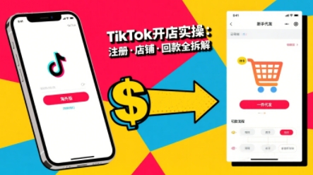 TikTok从开店到投流的进阶课，从基础实操到高阶技巧一网打尽-闲赋网