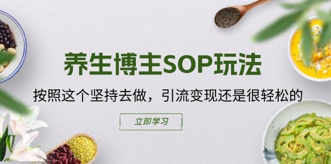 养生博主SOP玩法，按照这个坚持去做，引流变现还是很轻松的-闲赋网