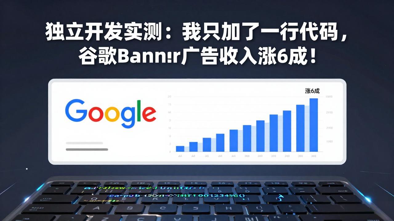付费文章：独立开发实测：我只加了一行代码，谷歌Banner广告收入涨6成！-闲赋网