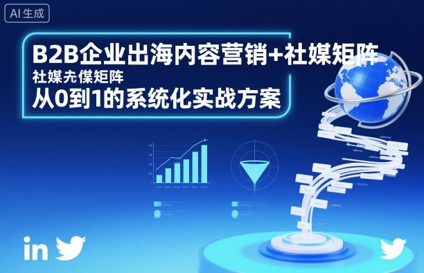 B2B企业出海内容营销+社媒矩阵，从0到1的系统化实战方案-闲赋网