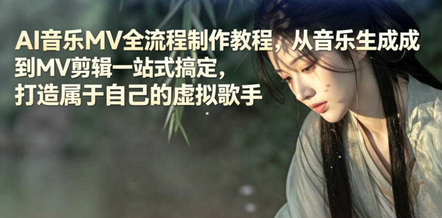 AI音乐MV全流程制作教程，从音乐生成到MV剪辑一站式搞定，打造属于自己的虚拟歌手-闲赋网