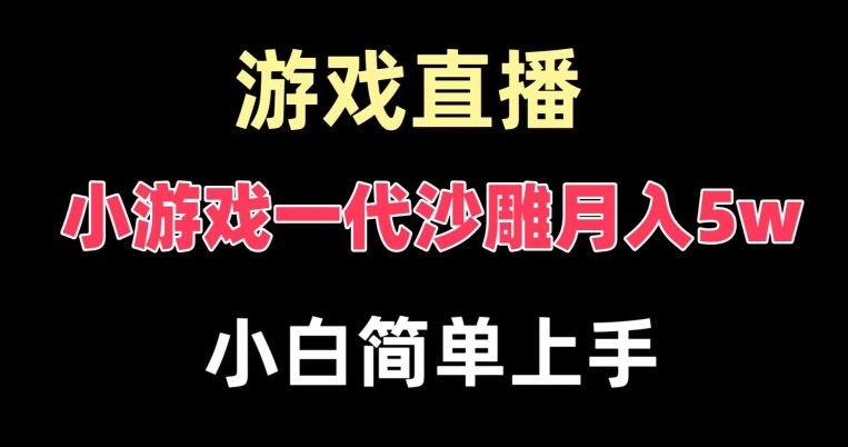 玩小游戏一代沙雕月入5w，爆裂变现，快速拿结果，高级保姆式教学【揭秘】-闲赋网