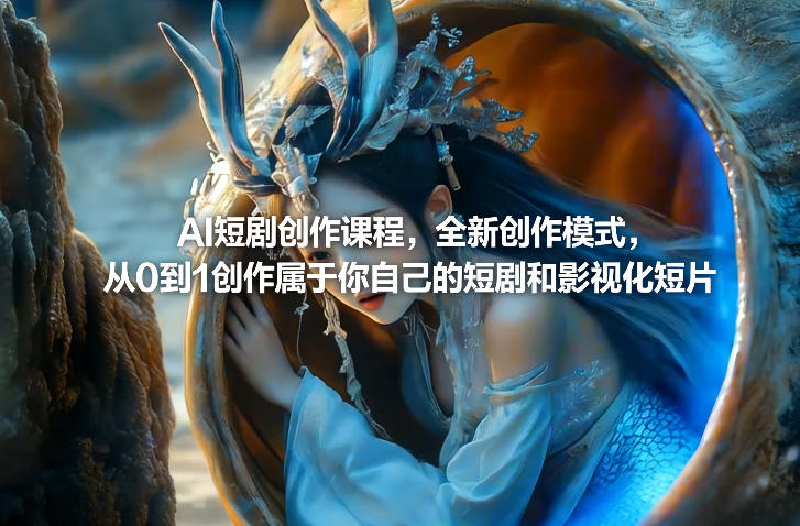 AI短剧创作课程，全新创作模式，从0到1创作属于你自己的短剧和影视化短片-闲赋网