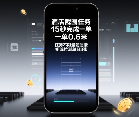 酒店截图任务，15秒完成一单，一单0.6米，任务不限量随便接，矩阵拉满单日3张【揭秘】-闲赋网