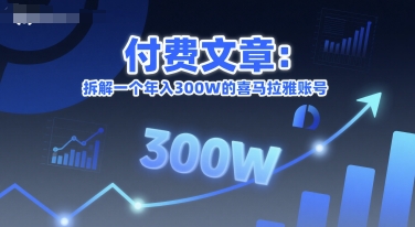 付费文章：拆解一个年入300W的喜马拉雅账号-闲赋网