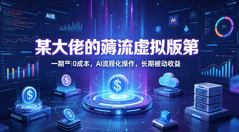 某大佬的薅流虚拟版第一期丨0成本，AI流程化操作，长期被动收益-闲赋网