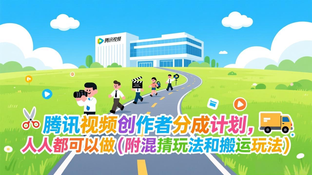 腾讯视频创作者分成计划，人人都可以做(附混剪玩法和搬运玩法-闲赋网