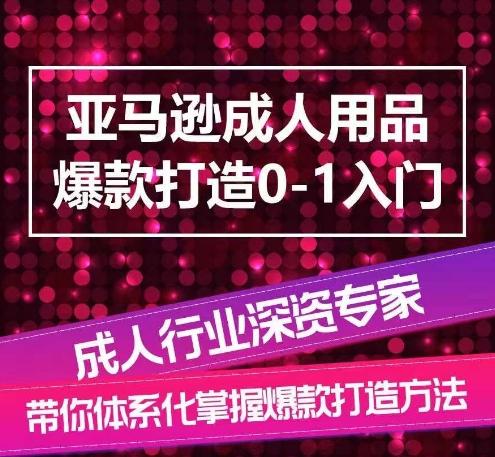 亚马逊成人用品爆款打造0-1入门，系统化讲解亚马逊成人用品爆款打造的流程-闲赋网