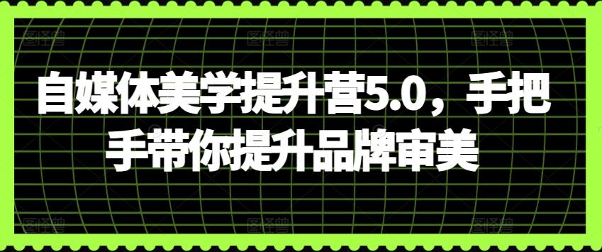 自媒体美学提升营5.0，手把手带你提升品牌审美-闲赋网