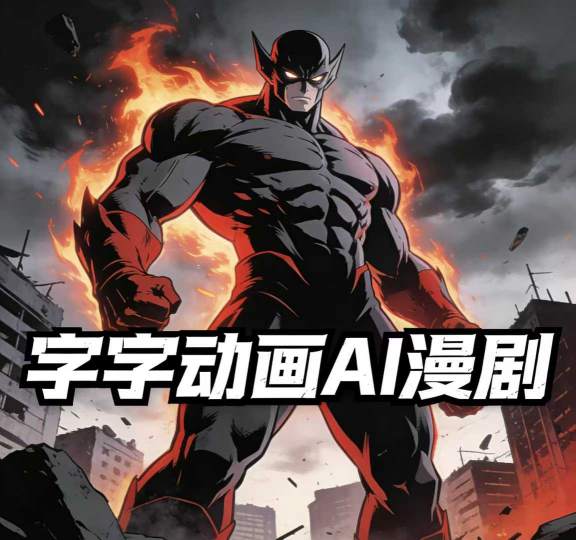 字字动画AI漫剧2026年第1期系统课程，小白看完就能学会实操的漫剧课，单人月收1-3W-闲赋网