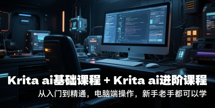 krita ai基础课程+Krita ai进阶课程，从入门到精通，电脑端操作，新手老手都可以学-闲赋网