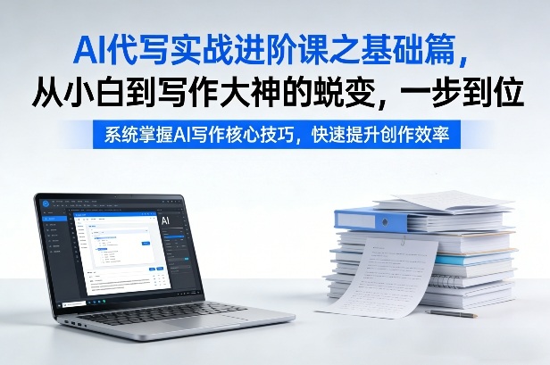 AI代写实战进阶课之基础篇，从小白到写作大神的蜕变，一步到位【揭秘】-闲赋网