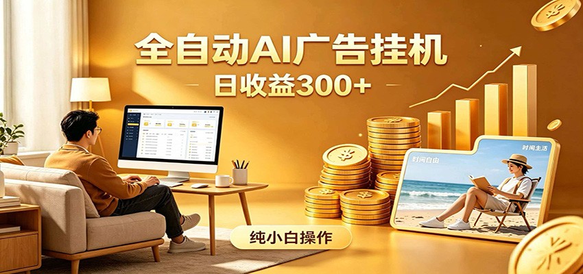AI风口项目，全程解放双手，后台自动运行赚取收益，每天稳定收益300+-闲赋网