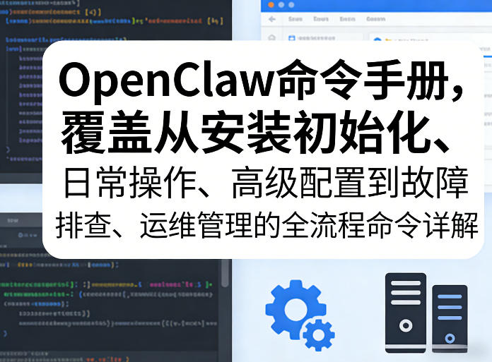 OpenClaw命令手册，覆盖从安装初始化、日常操作、高级配置到故障排查、运维管理的全流程命令详解-闲赋网
