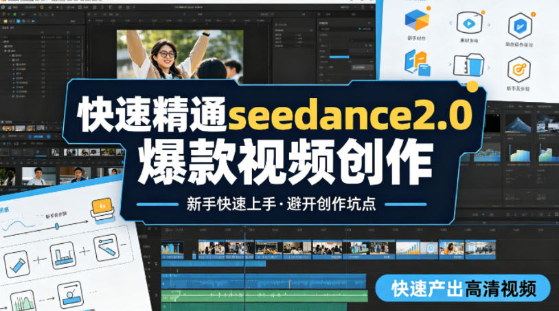 快速精通seedance2.0爆款视频创作，快速产出高清视频，避开大量创作坑点，新手也能快速上手-闲赋网