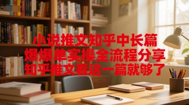 小说推文知乎中长篇爆单实操全流程分享，知乎推文看这一篇就够了-闲赋网