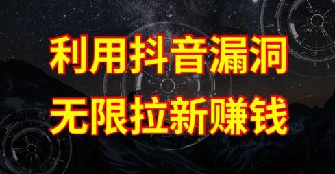 利用抖音链接漏洞，无限拉新赚钱【漏洞原理+操作流程】【揭秘】-闲赋网