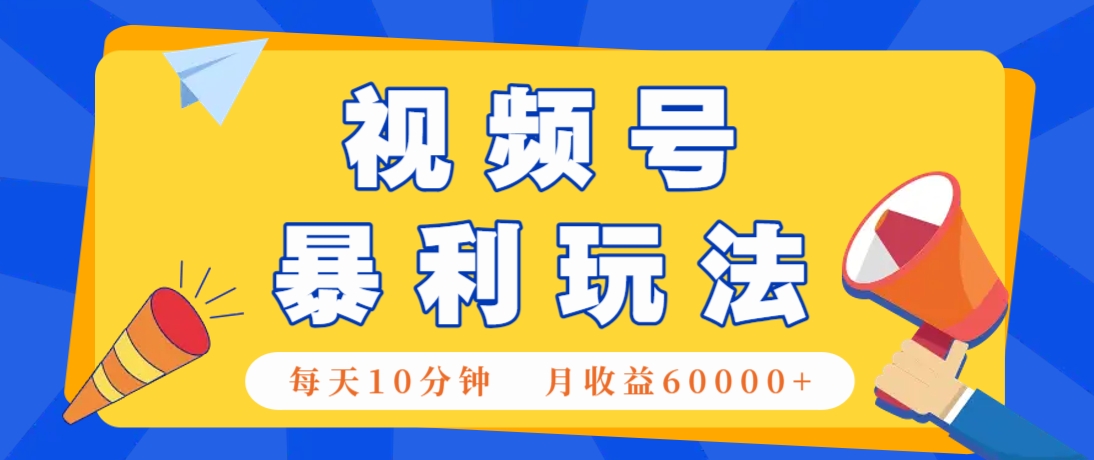 视频号AI赚钱法，每天只需10分钟，月入6万+！(超详细拆解)-闲赋网