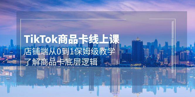 (9843期)Tk商品卡线上课，店铺端从0到1保姆级教学，了解商品卡底层逻辑(20节)-闲赋网