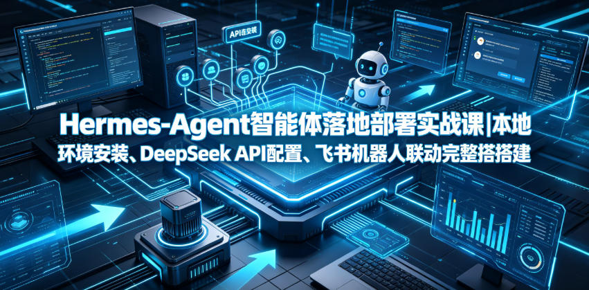 Hermes-Agent智能体落地部署实战课｜本地环境安装、DeepSeek API配置、飞书机器人联动完整搭建教程-闲赋网