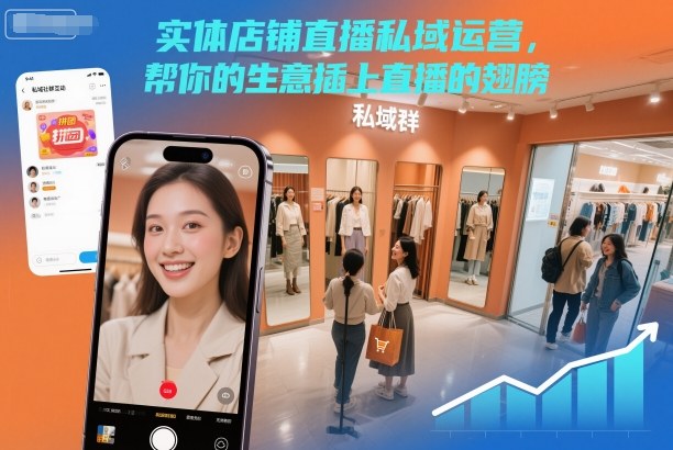实体店铺直播私域运营，帮你的生意插上直播的翅膀-闲赋网