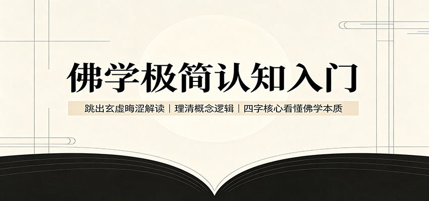 佛学极简认知入门:跳出玄虚晦涩解读,理清概念逻辑,四字核心看懂佛学本质-闲赋网
