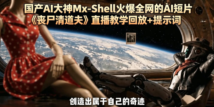 国产AI大神Mx-Shell火爆全网的AI短片《丧尸清道夫》直播教学回放+提示词-闲赋网