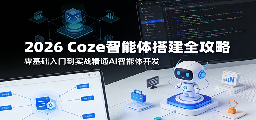 2026 Coze智能体搭建全攻略：零基础入门到实战精通AI智能体开发-闲赋网
