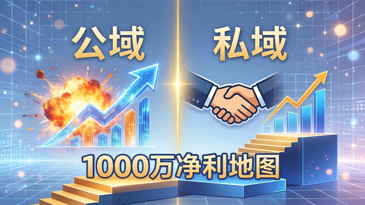 b25f6ea8be4b84963391aac9c296b966.jpeg 公域玩命出爆款,私域悄悄做成交:这套AI内训课,2026给你打通1000万净利的地图