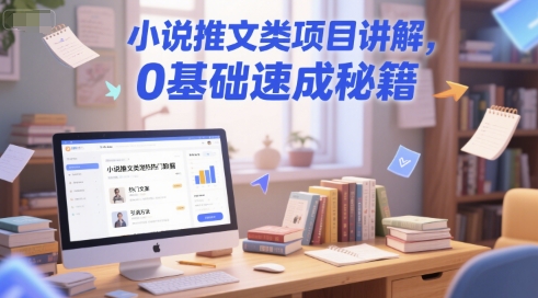 小说推文类项目讲解，0 基础速成秘籍-闲赋网