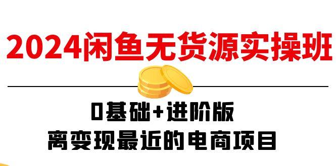 2024闲鱼-无货源实操班：0基础+进阶版，离变现最近的电商项目(15节-闲赋网