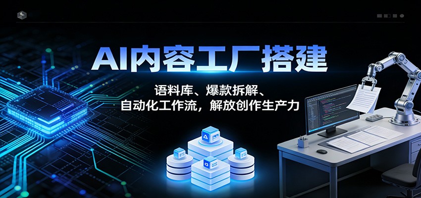 AI内容工厂搭建：语料库、爆款拆解、自动化工作流，解放创作生产力-闲赋网