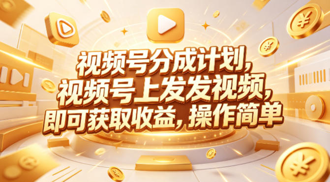 视频号分成计划，599元众筹的Red团队课程，视频号上发发视频，即可获取收益，操作简单-闲赋网
