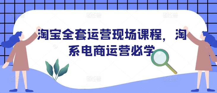 淘宝全套运营现场课程，淘系电商运营必学-闲赋网