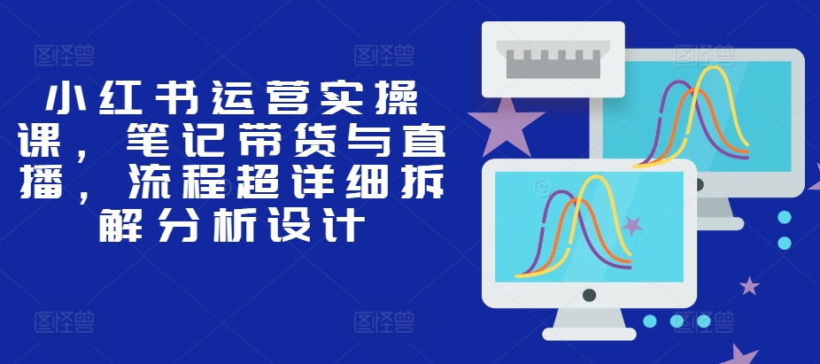 小红书运营实操课，笔记带货与直播，流程超详细拆解分析设计-闲赋网