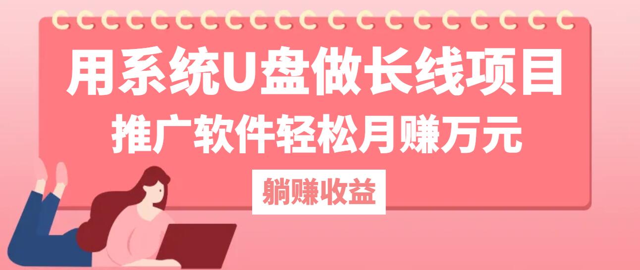 用系统U盘做长线项目，推广软件轻松月赚万元(附制作教程+软件-闲赋网