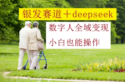 银发赛道+deepseek数字人全域变现，小白也能操作-闲赋网